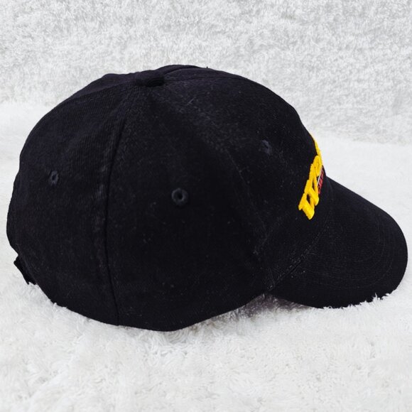 Warrior Custom Golf Promotional Advertising Black Baseball Cap Hat Adjustable - Picture 3 of 11